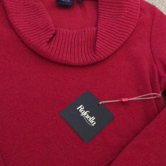 Rafaella NWT size PXS cowl neck fringe sweater - Picture 2 of 4